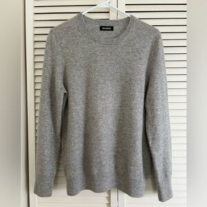 NAADAM Cashmere Sweater Women's Size Large Crew Neck Pullover Light Heather Gray